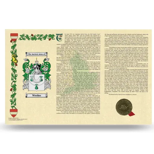 Werdan Armorial History Landscape Style