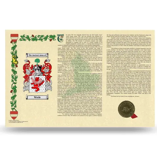 Werle Armorial History Landscape Style