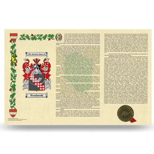 Weselowski Armorial History Landscape Style