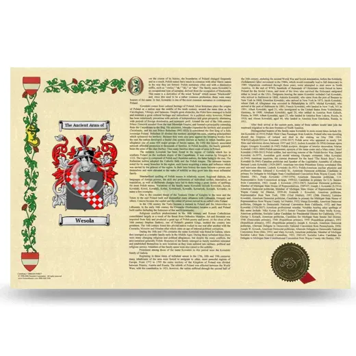 Wesola Armorial History Landscape Style
