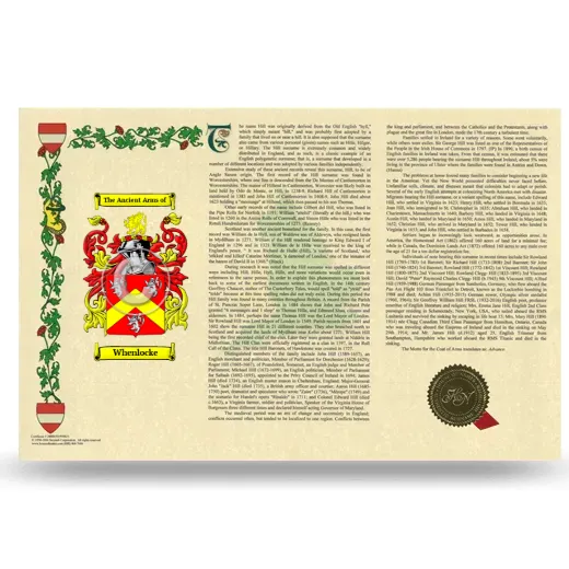 Whenlocke Armorial History Landscape Style
