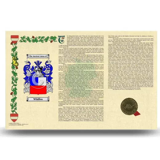 Whiffen Armorial History Landscape Style