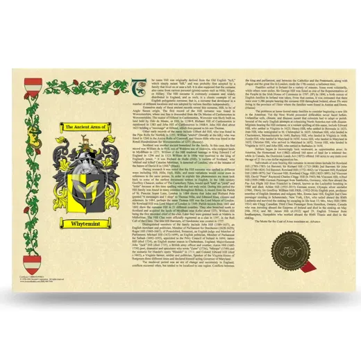 Whytemint Armorial History Landscape Style