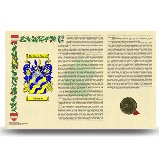Wichmer Armorial History Landscape Style