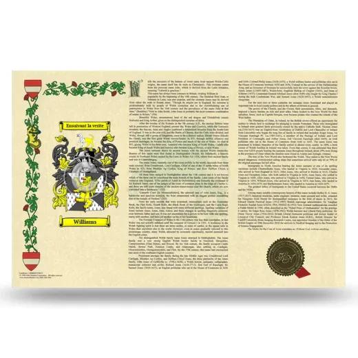 Williams Armorial History Landscape Style