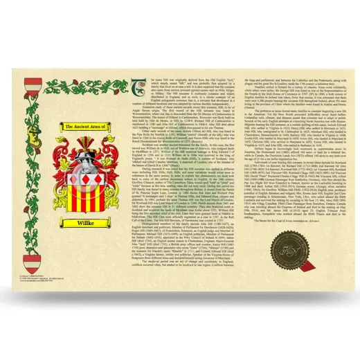 Willke Armorial History Landscape Style