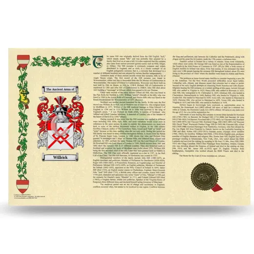 Willrick Armorial History Landscape Style