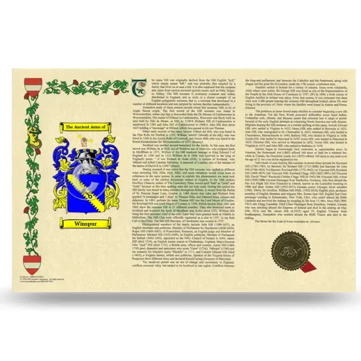 Winspur Armorial History Landscape Style