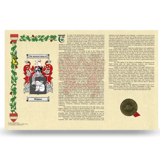 Winter Armorial History Landscape Style