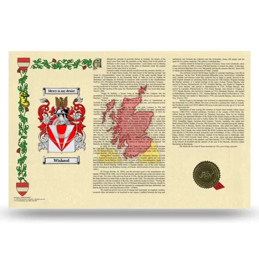 Wishard Armorial History Landscape Style