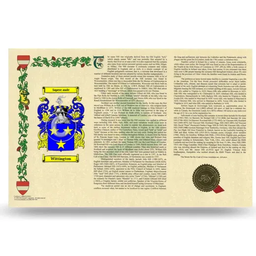 Wittington Armorial History Landscape Style