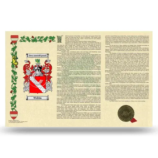 Wolvin Armorial History Landscape Style