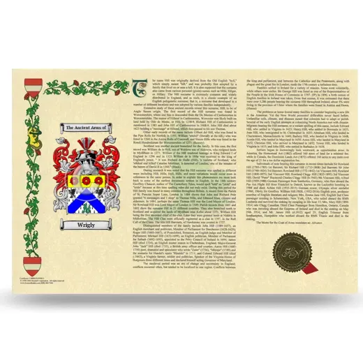 Wrigly Armorial History Landscape Style
