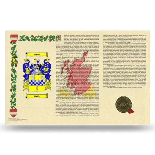 Write Armorial History Landscape Style