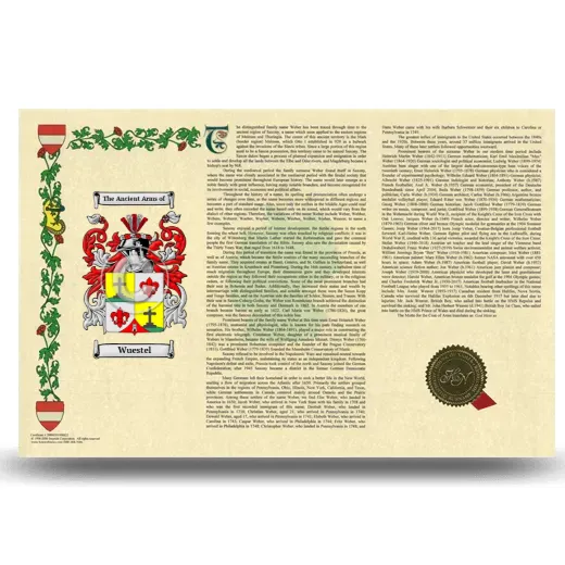 Wuestel Armorial History Landscape Style