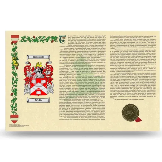 Wulle Armorial History Landscape Style