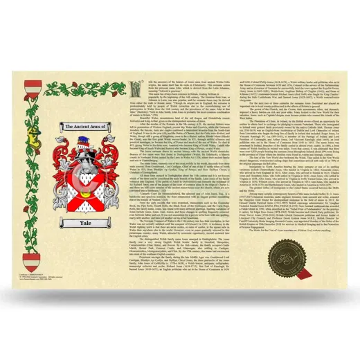 Yale Armorial History Landscape Style