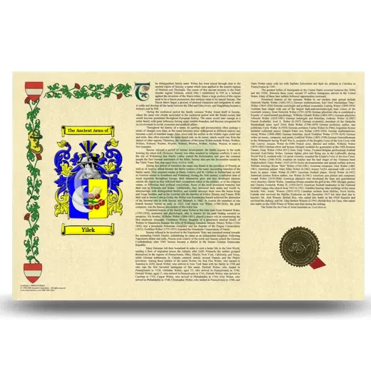Yilek Armorial History Landscape Style