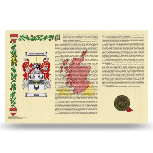 Yuile Armorial History Landscape Style