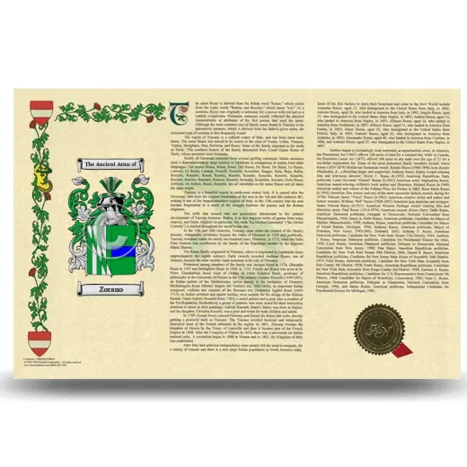 Zorano Armorial History Landscape Style