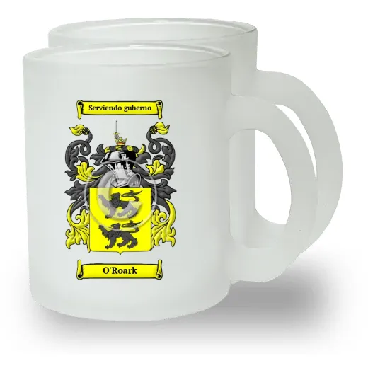O'Roark Pair of Frosted Glass Mugs