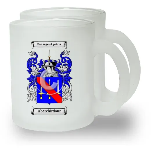 Aberchirdour Pair of Frosted Glass Mugs