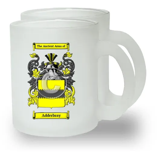 Adderbray Pair of Frosted Glass Mugs