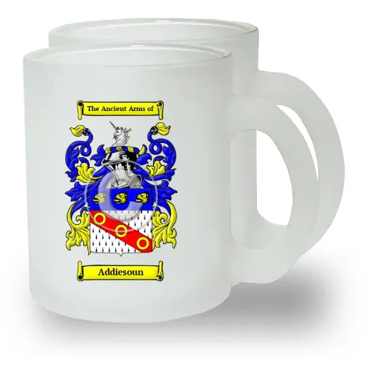 Addiesoun Pair of Frosted Glass Mugs