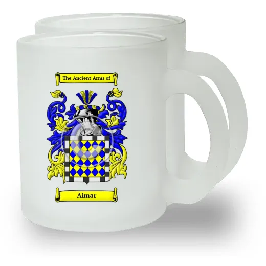 Aimar Pair of Frosted Glass Mugs