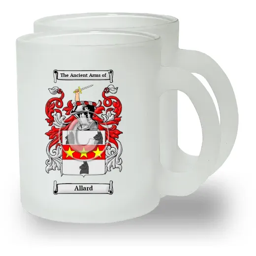 Allard Pair of Frosted Glass Mugs