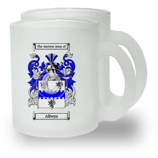Allwyn Pair of Frosted Glass Mugs