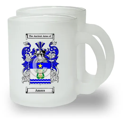 Amara Pair of Frosted Glass Mugs