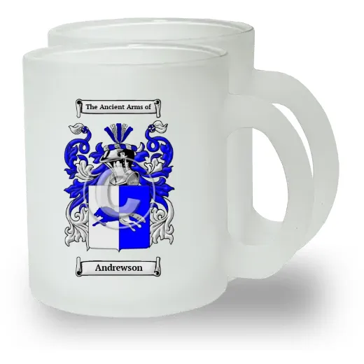 Andrewson Pair of Frosted Glass Mugs