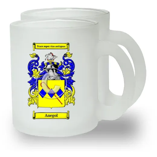 Anegol Pair of Frosted Glass Mugs