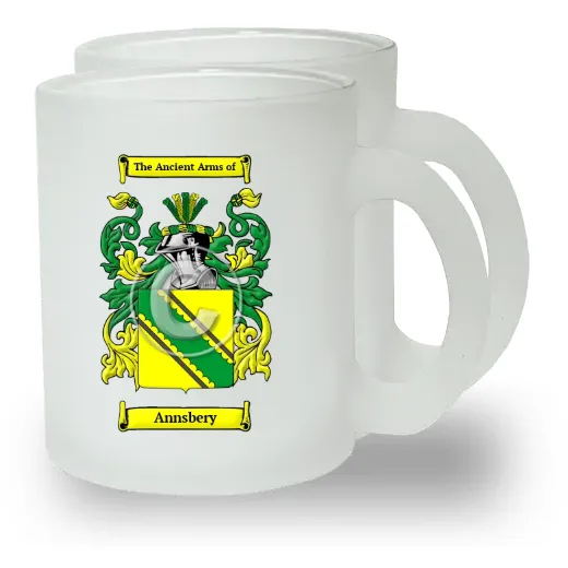 Annsbery Pair of Frosted Glass Mugs