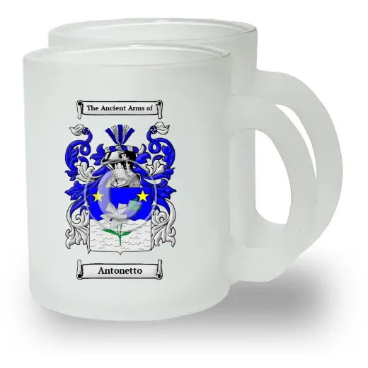 Antonetto Pair of Frosted Glass Mugs
