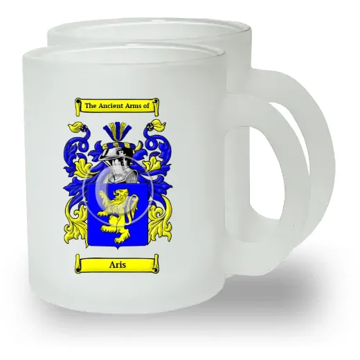 Aris Pair of Frosted Glass Mugs