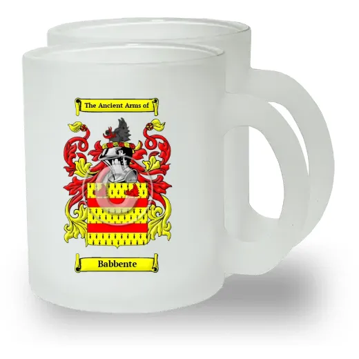 Babbente Pair of Frosted Glass Mugs