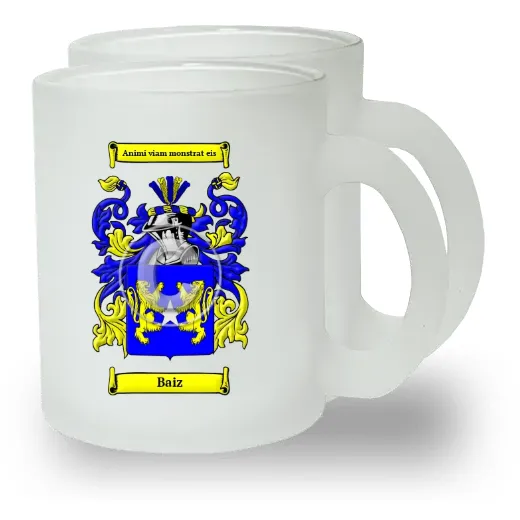 Baiz Pair of Frosted Glass Mugs