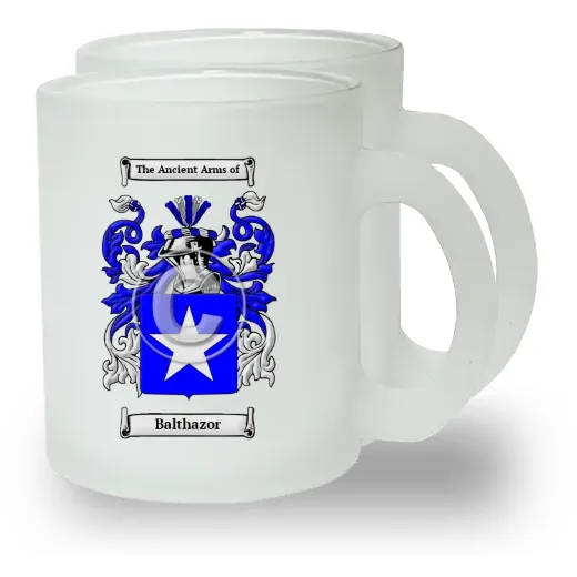 Balthazor Pair of Frosted Glass Mugs