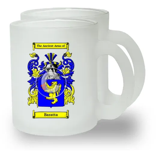Baratta Pair of Frosted Glass Mugs