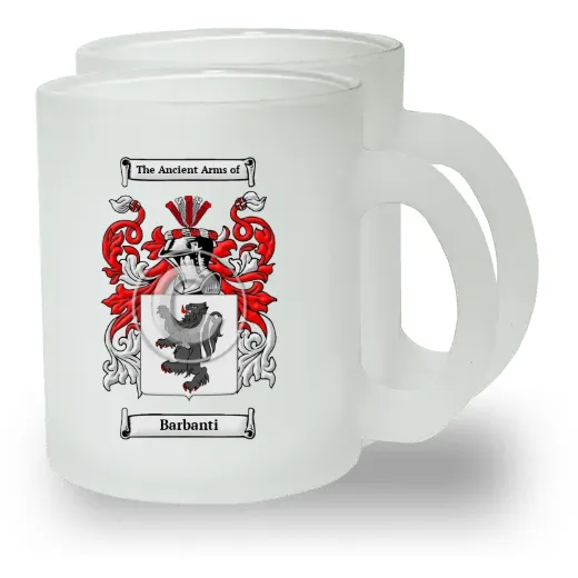 Barbanti Pair of Frosted Glass Mugs
