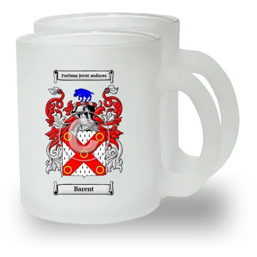 Barent Pair of Frosted Glass Mugs