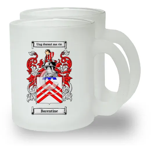 Barentine Pair of Frosted Glass Mugs
