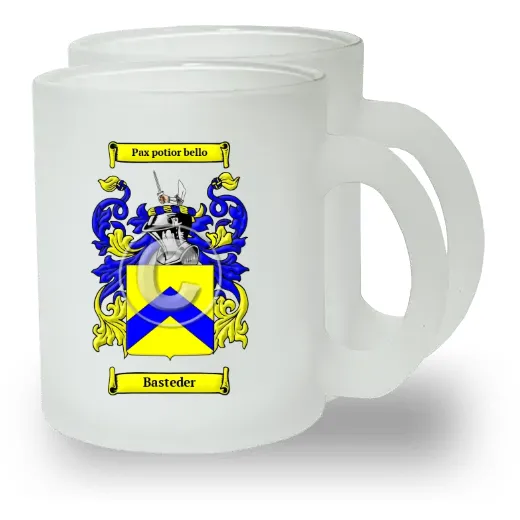 Basteder Pair of Frosted Glass Mugs