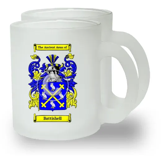 Battishell Pair of Frosted Glass Mugs