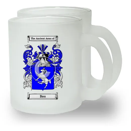 Bau Pair of Frosted Glass Mugs