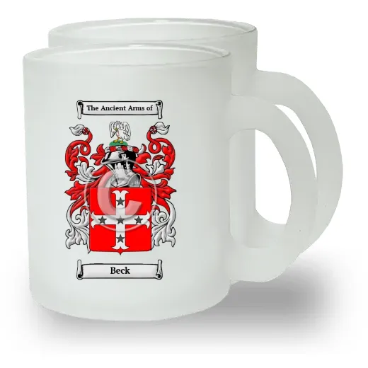 Beck Pair of Frosted Glass Mugs