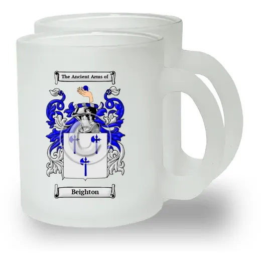 Beighton Pair of Frosted Glass Mugs