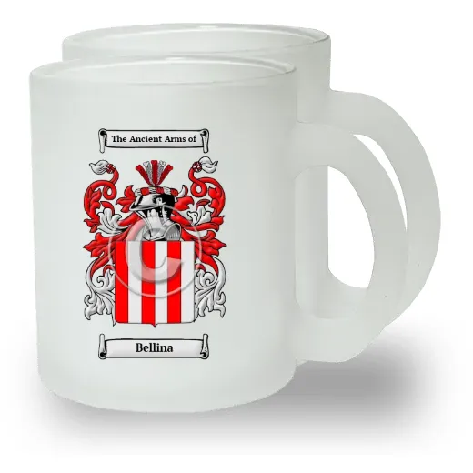 Bellina Pair of Frosted Glass Mugs